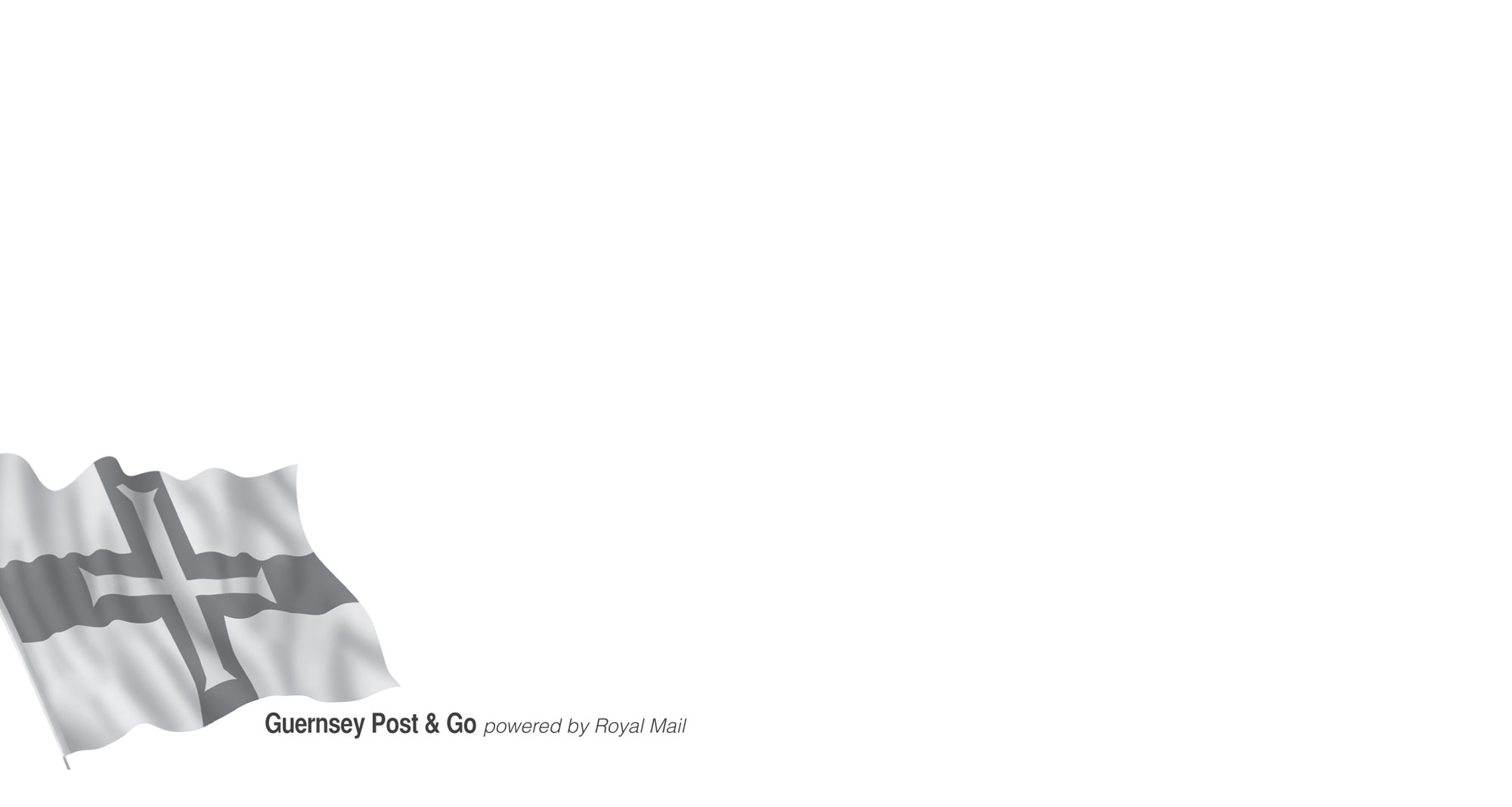 Blank First Day Cover Guernsey Post & Go